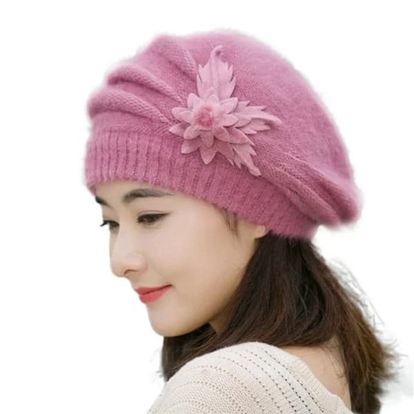 Vintermössor för kvinnor Beanies för män Mode Blomma Stickad Virkad Beanie Mössa Varm Vintermössa Basker