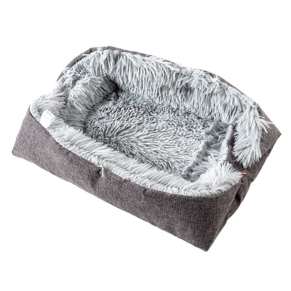 Katteseng Vaskbar Blød Kattepude - 2 i 1 Kattesove Sofa