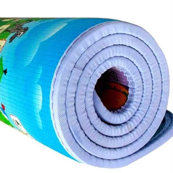 Högdensitetsskum Lekmatta för Bebisar, Säker Giftfri med Isolerande Egenskaper för Året-Runt-Nöje, Vattenresistent Yta för Enkel Rengöring (200*180CM)