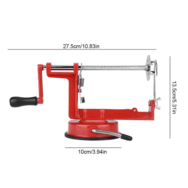 Manuaalinen spiraaliperuna- ja kurkku-tornadoleikkuri - Viipalointityökalu hedelmille ja vihanneksille