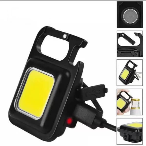 Genopladelig lommelygte i aluminiumslegering 150MAH, mini LED-lys 800