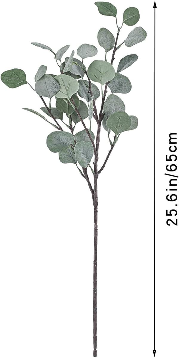 Elegante Evighedsblomster: Kunstige eukalyptusblade, livagtig silkepynt til helårscharme