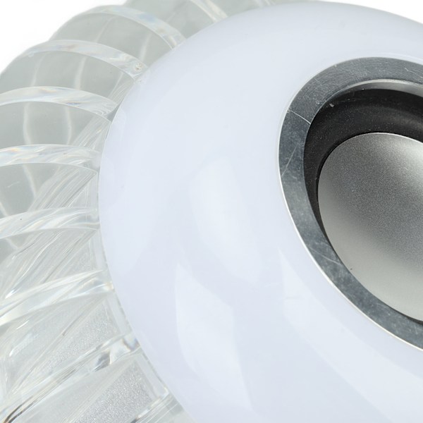 Smart LED-lampa Trådlös Bluetooth-högtalare E27 RGB Färgförändrande lampa med 24-tangenters fjärrkontroll