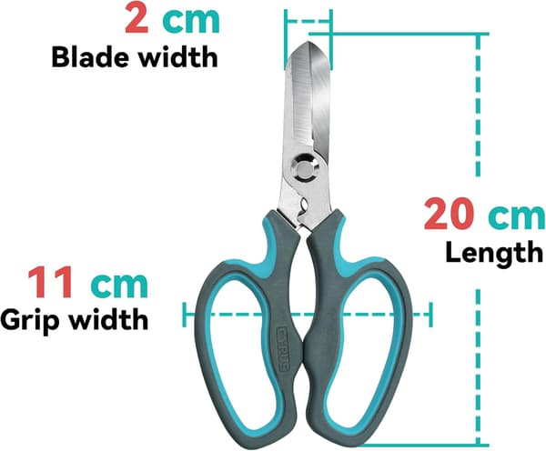 Ergonomisk Design Urte Saks Med Forstærket Blad Og Kirurgisk Rustfrit Stål Til Bred Anvendelse I Have Og Håndværk