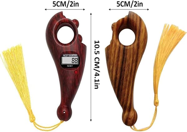 2 stk. Digital Perleteller, Digital Fingerteller, Buddha Perleteller