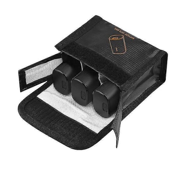 Batterisikker pose for Fpv Avata beskyttelsesetui Litiumbatteri Sikker eksplosjonssikker tilbehør, svart