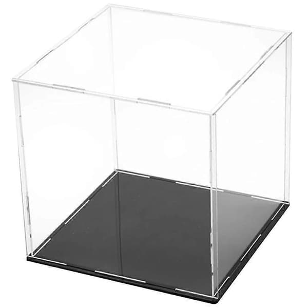 Klar akrylmonter Bänkskiva Displaybox Skyddsvitrin för actionfigurer