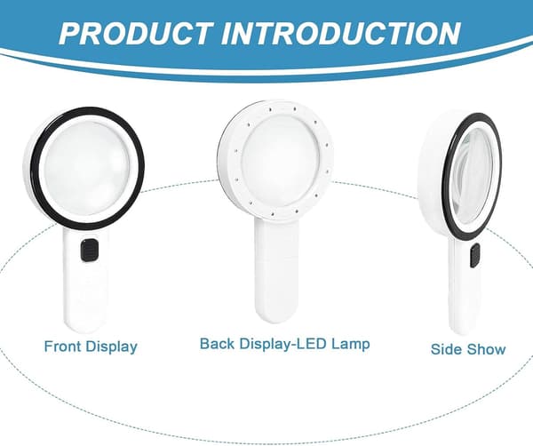Lup med 12 LED-lys