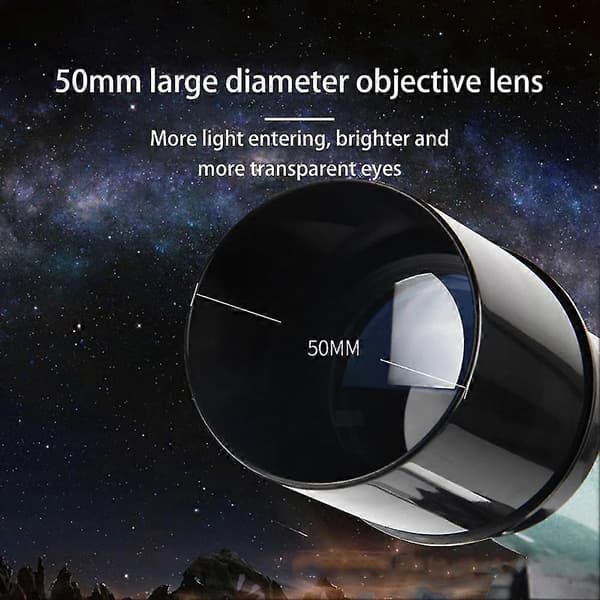 Högupplöst astronomiskt teleskop med stativ är presenten för barn att se månen A