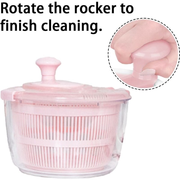 Salladsslunga, Funktionell Design Med Dräneringsöppning För Problemfri Vattenavledning, Ergonomisk Design För Bekväm Hantering, BPA-Fri Plast,