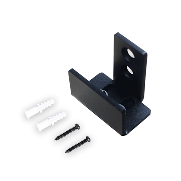 Svart, 2-pack Skjutdörr Botten Golvguide, U-form, Flexib
