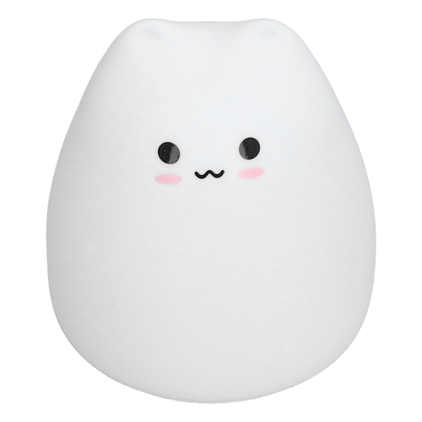 Bedårande Kattlampa, Mjuk Silikon Bärbar Nattlampa, 7 Färger Baby Nattlampa med Enkel Tryckkontroll för Flickors Sovrum, Perfekt Present till Barn