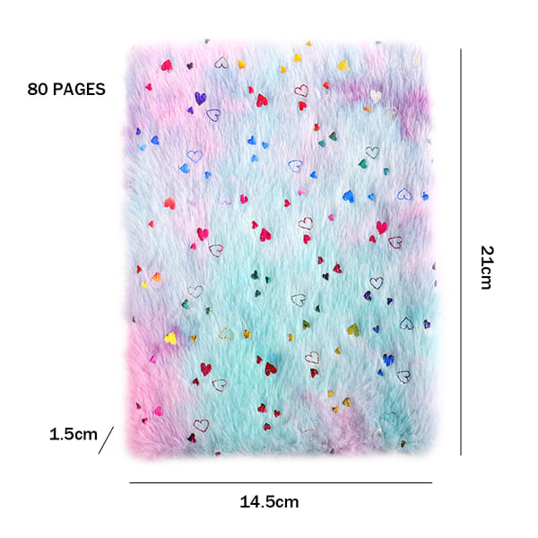 Plysch Fish Scale Notebook Set - Glitter Diary for Kids Flashing
