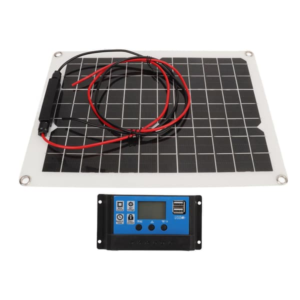 Solcellepanelsett 300W DC 12V 24V 50A IP67 Vanntett Høy Effektivitet Solcellepanel og Solcelleladerkontroller for RV Camper