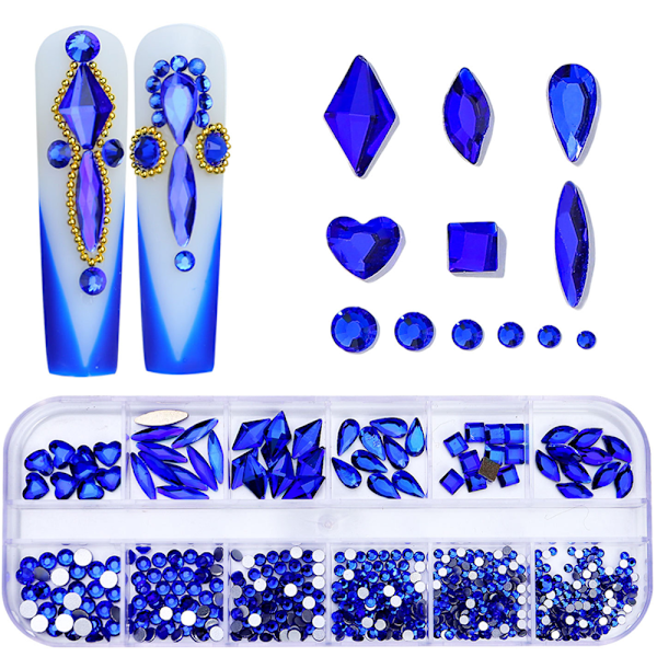 Negle Rhinestones Krystaller Stene Multiforme Størrelser Negleperler, til Negle DIY Håndværk Smykker