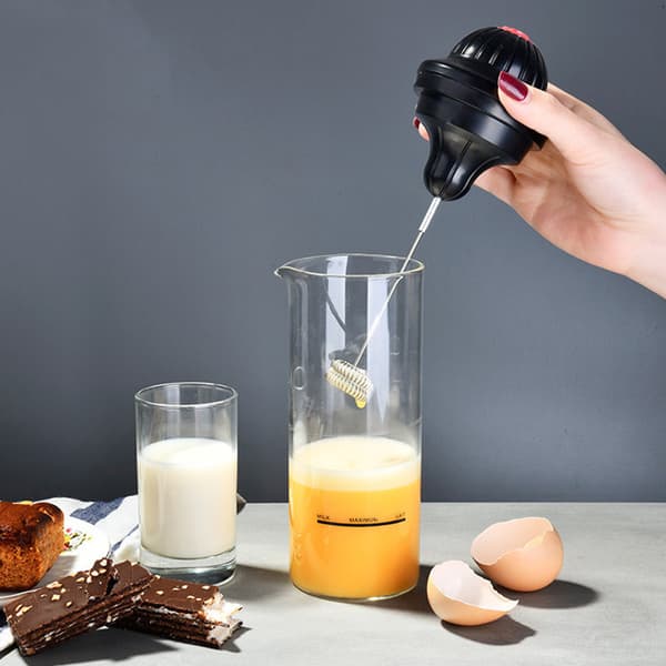 Elektrisk enkel melkeskummer, kaffevisp drikkemikser skummer for