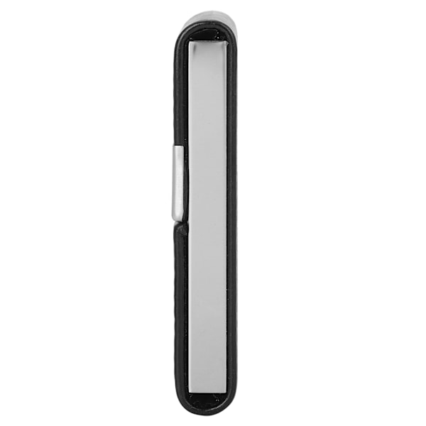 Professionell Visitkortshållare, Elegant Slim Design PU Läder Metall Namnkortsfodral för Män & Kvinnor, Multifunktionell Förvaring