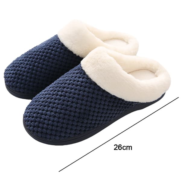 Hjemmesko til Kvinder Varme Memory Foam Anti-Skrid Hjemmesko navy blue 36/37