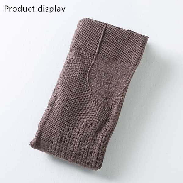 Vintervarma ogenomskinliga fodrade tights för kvinnor, hög midja, elastiska light brown