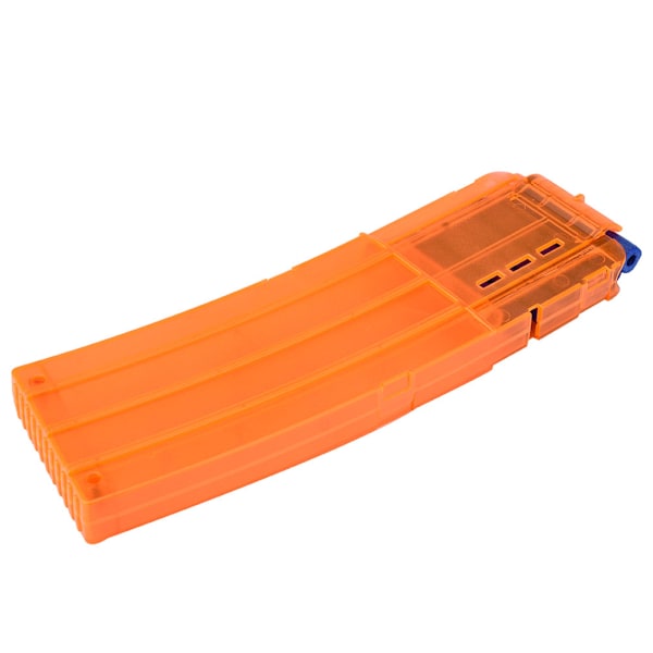 15 Dart Soft Bullet Magasinklipphållare Ersättning Leksakspistol Patron Transparent Orange