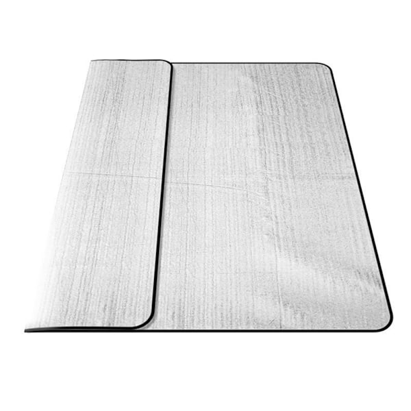 Sovesekkmatte i aluminiumskum for camping Isolerende matte Isolerende teppe Sammenleggbar teltmatte Gulvmatte Termomatte Matte laget av aluminiumsfolie