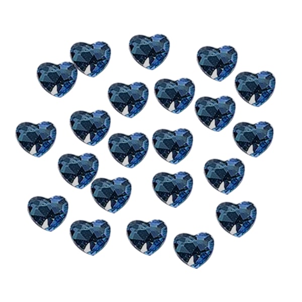 Crystal Heart Shape Flatback 3d Nail Art， Diamond Rhinestones Glitter Jewel Decoration for Nails