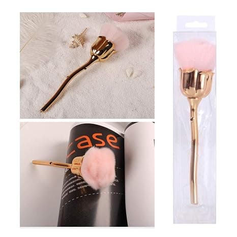 Manicure Støvbørste, Pink Rose Børste, Velegnet til Negletrimning
