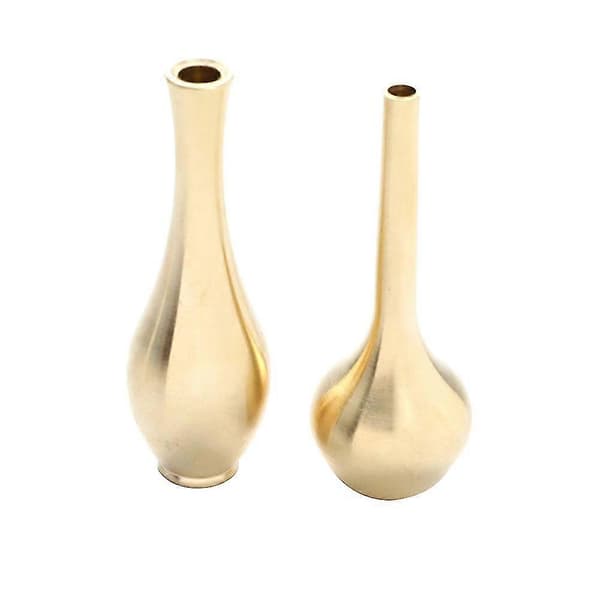 Mini Ren Kobber Vase Hjemmedekorasjon Stue Dekorasjon Antikk Høy Vase