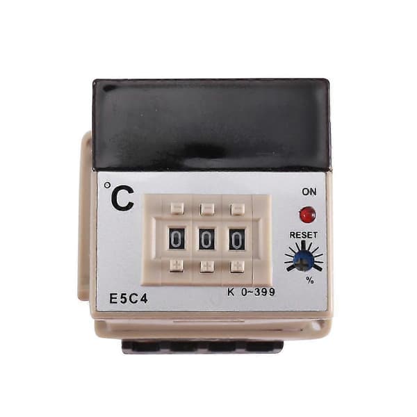 1 stk. E5c4 Guide Skinne Type Temperatur 0~399 Digital Display Pointer S
