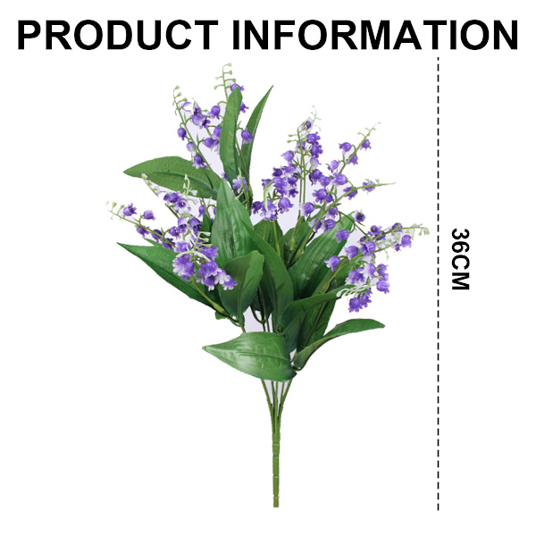 2 buketter konstgjorda blommor utomhus UV-beständiga konstgjorda blommor