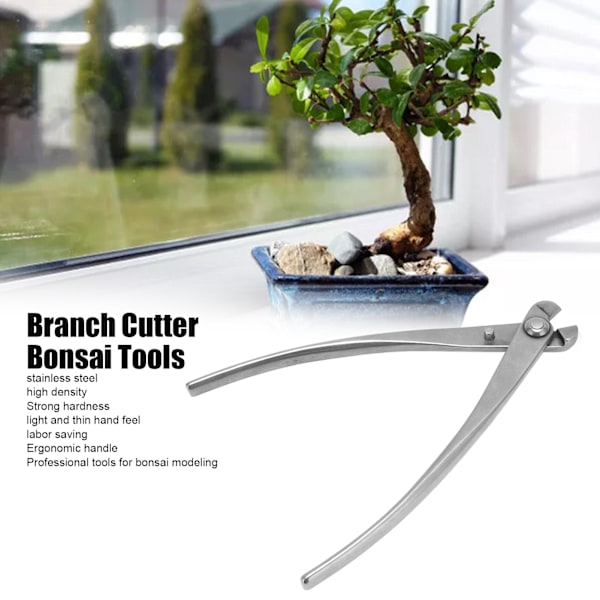 Bonsai-sakse 190mm/7.5in Rustfritt Stål Lett Ergonomisk Håndtak Profesjonell Bonsai-beskjæringsverktøy for Modellering