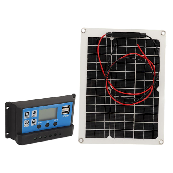 Solpanel Kit 300W DC 12V 24V 50A IP67 Vattentät Högeffektiv Solpanel och Solcellsladdningsregulator för Husbil
