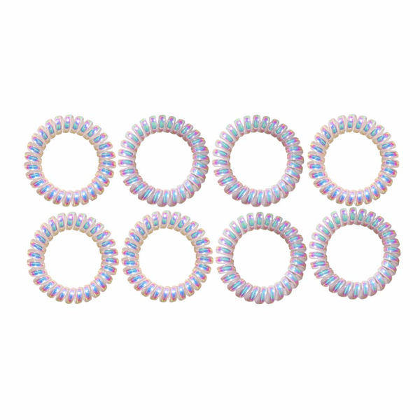 Sjöjungfruhårband Spiralhårband Hästsvanshållare Sladdspole Hårband för kvinnor (för tjocka/8 st)