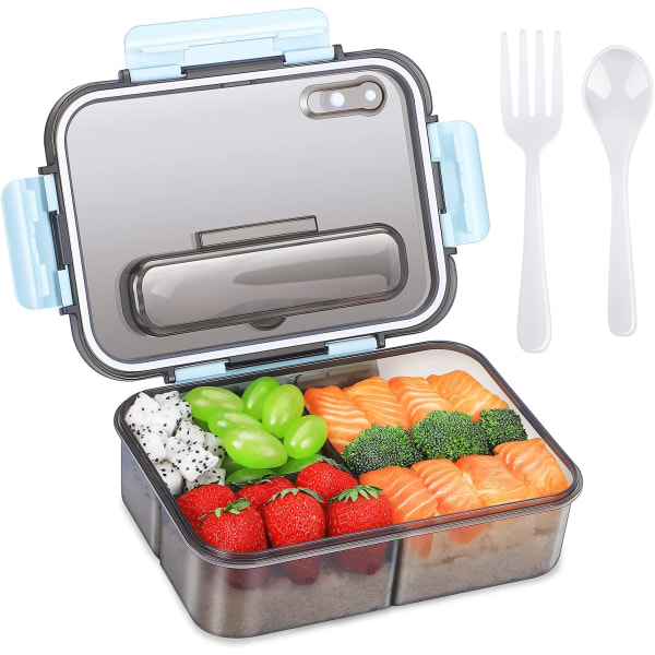 Bento Box Vuxna Lunchbox och Barn, Takeaway Plast Lunch