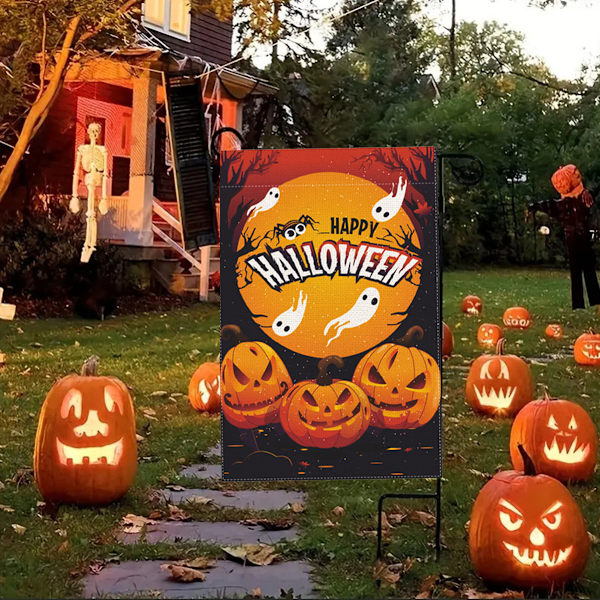 Halloween-puutarhalippu / talon banneri - 12x 18ft