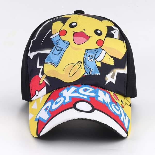 Pokémon Pikachu Barn Basebollkeps: Tecknad UV-skyddande Skärmmössa