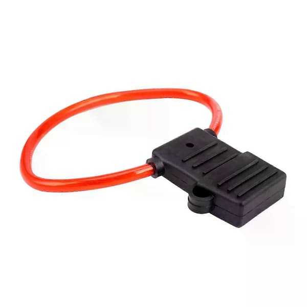 2X 8 AWG MAXI bladsäkringshållare för kabel 12-24V vattentät + 40A säkring