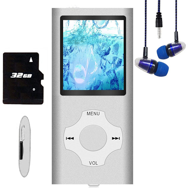 MP3-spelare / MP4-spelare, Hotechs MP3-musikspelare med 32 GB minne