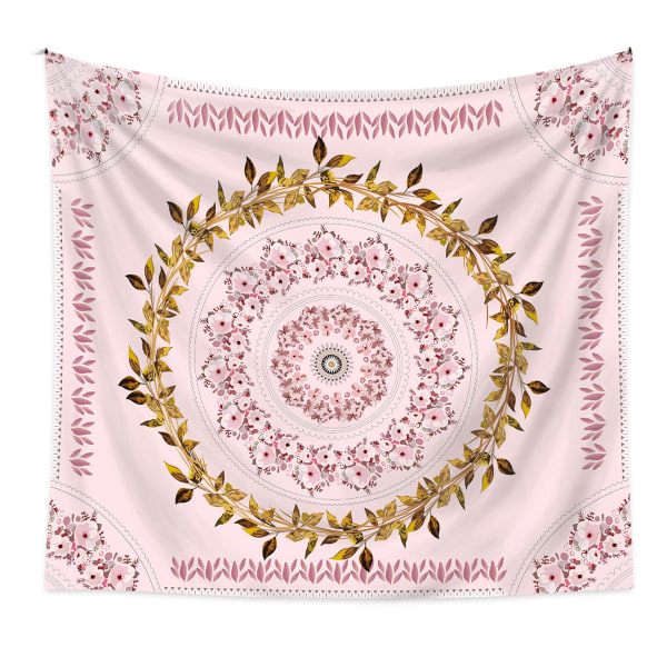 Mandala Tapestry Floral Medaljong Tapestry Floral Plant Skiss