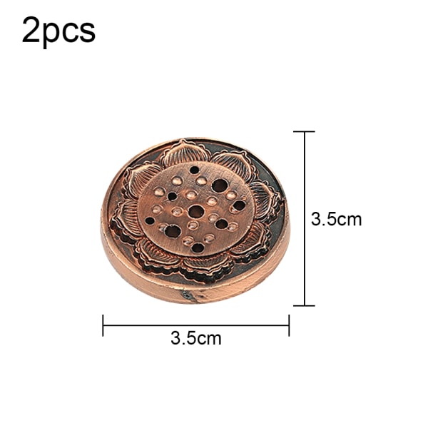 2 st Rökelsebrännare Mässing Rökelsehållare Spole Rökelsehållare Inc