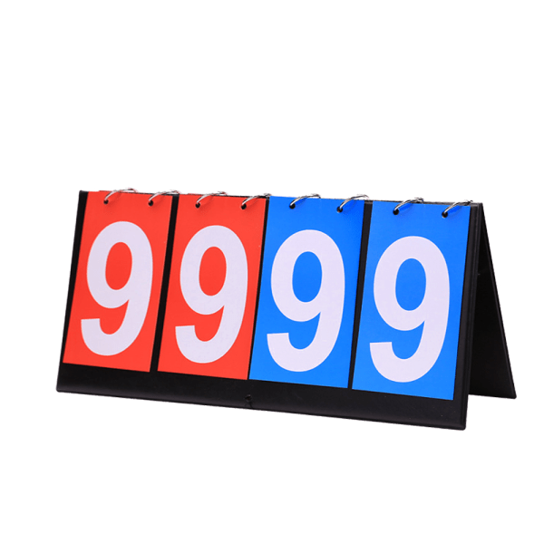 Bordplade Flip Scoreboard 2/4 Cifre Bærbar Flip Sports Scoreboard