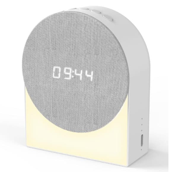 Ny Sleeper Multifunksjonell Hvit Støy Bluetooth Høyttaler Stoff