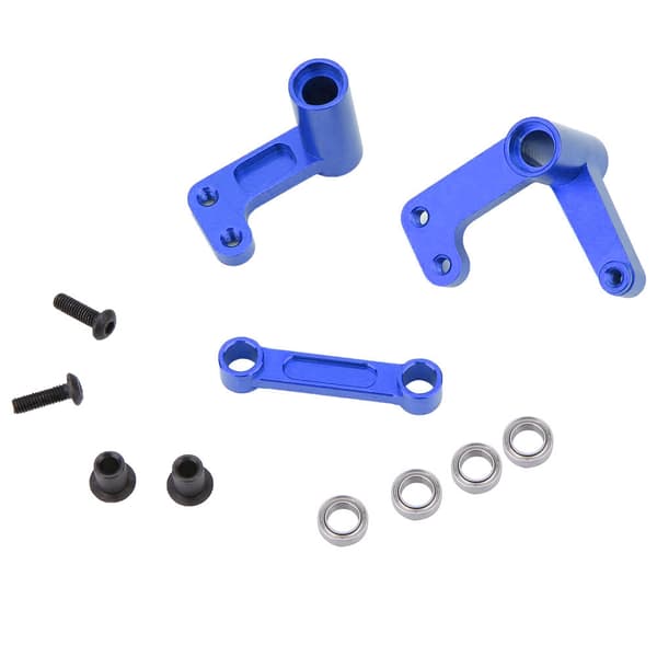 RC Styrekit i Aluminium Legering til Traxxas Bandit / Rustler / Slash 2WD (Mørkeblå)