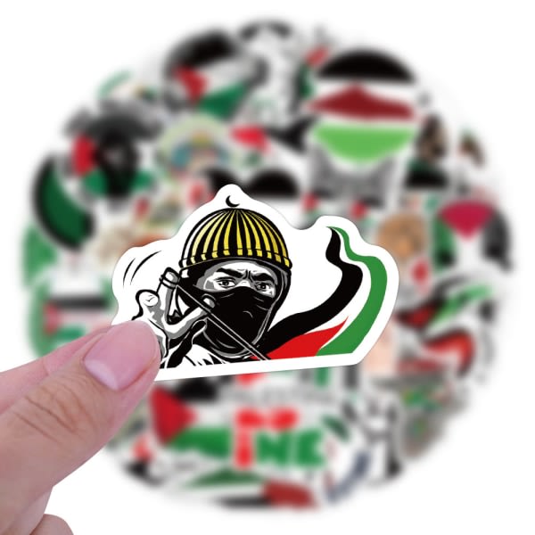 60 Klistermärken Palestina klistermärken Dekorativa telefonfodral kylskåp bil muggar bagage klistermärken