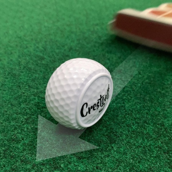 Bærbar flad golftræningsbold Letvægts golftræningsbolde Tolags driving range-bolde Golfbolde