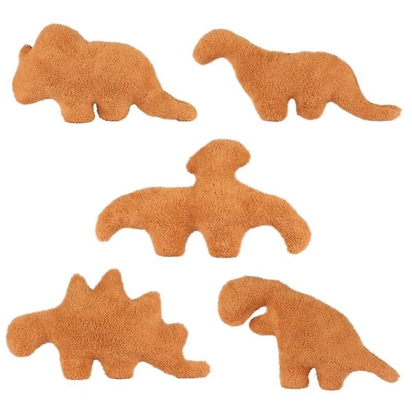 Dino Kylling Nugget Plys Pude Stegosaurus Brontosaurus Tyrannosaurus Rex Pterodactyl Triceratops Dinosaur Fyldte Dyr Plys til Børn Tyrannosaurus Rex