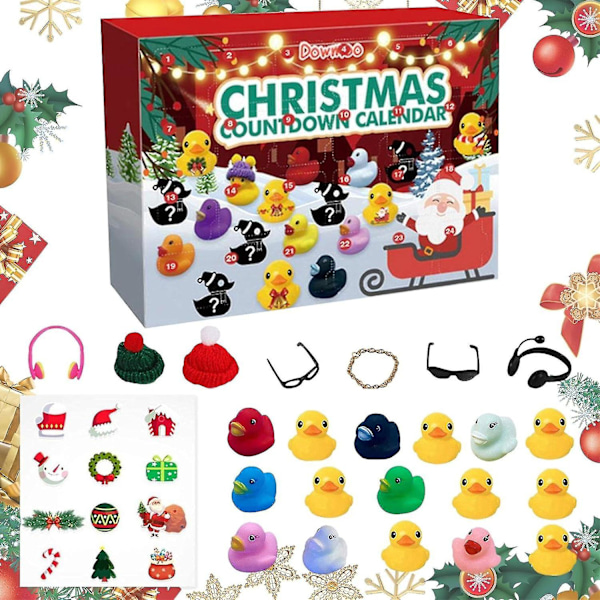 Gummianka Advent 2023, Advent 2023 Barn, Advent Anka Bad Till 1016 ducks8 AccessoriesL