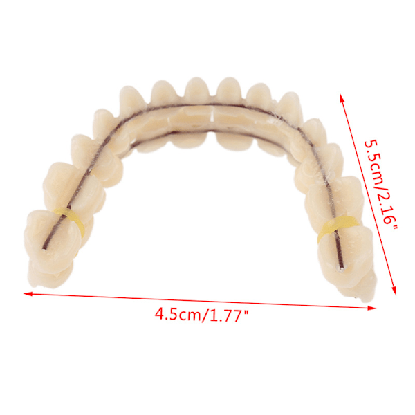 piece Smile snap-on protes tänder faner protes tandställning set