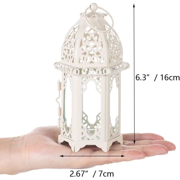 Marockansk ljuslykta, 2 delar liten värmeljushållare med Clea
