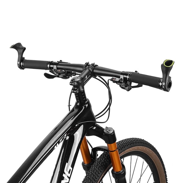 1 Par 22,2 mm sykkelstyreender Mountainbikehåndtak Svart